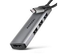 AXAGON HMC-H3A USB-Hub 3x USB-A 1x HDMI 1.4b silber