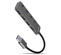 AXAGON HUE-MSA Superspeed USB-A Switch Hub 4x USB 3.0 aktiv 20cm black 0,2 m