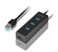 Axagon HUE-S2BL hub di interfaccia USB 3.2 Gen 1 (3.1 Gen 1) Type-A 5000 Mbit/s Nero