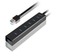 AXAGON HUE-SA7BP USB 3.2 Gen 1 3.1 1 Type-A 3.2 1 3.1 1 7x USB 3.0 ALU CHARGING