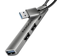 AXAGON HUE-STA hub USB 4 porte USB-C, USB-A 5 GBit/s Grigio