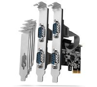 AXAGON PCEA-S4N PCIe-Adapter con 4x Seriell-Ports ASIX AX99100 Chipset