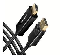 Axagon RVD-HI14C2 cavo e adattatore video 1,8 m HDMI tipo A (Standard) DisplayPort Nero