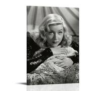 AXAYNIMD Stampa artistica da parete su tela, motivo: stella del cinema Gloria Grahame, squisita decorazione artistica da parete, poster decorativo per la camera da letto, 30 x 45 cm