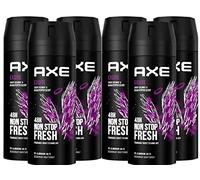 Axe Body spray Excite deodorante senza alluminio garantisce 48 ore per una protezione efficace contro gli odori corporei, 3 x 150 ml