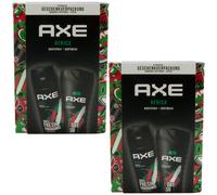 Set Regalo Axe Africa 2 Pezzi 4 Set: 4 X Bodyspray + 4 X Gel Doccia