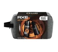 AXE Beauty case da uomo Dark Temptation Set da bagno con sacchetto da toilette deodorante BodySpray 150 ml + Eau de Toilette 100 ml