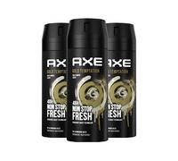 Axe Body Spray Gold Temptation Deodorante senza alluminio garantisce 48 ore per una protezione efficace contro gli odori corporei 150 ml, 3 pezzi