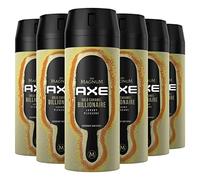 AXE Bodyspray Gold Caramel Billionaire Limited Edition | 6 x 150 ml deodorante senza alluminio | Deodorante da uomo contro batteri che causano odori e odori sgradevoli