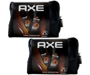 Axe Dark Temptation Set Regalo Con Washbag 2 X 150ml Deodorante + 250ml Doccia