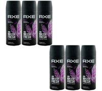 Axe Deo Spray EXCITE 6 x 150ml Deodorante Uomo 48H 0% Sali di Alluminio
