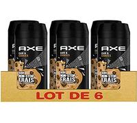 AXE Deodorante da uomo spray in pelle e biscotti, 48 ore non-stop fresco (set di 6 x 200 ml)
