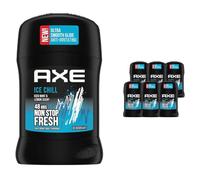 AXE Deodorante da uomo Stick Ice Chill, 48 ore non-stop fresco, profumo rinfrescante di menta gelida e limone (set di 6 x 50 ml)