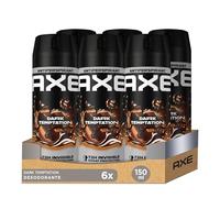 Axe Deodorante per uomo Antitraspirante Dark Temptation 150 ml - Confezione da 6 - Spray - Fresco
