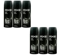 Axe Deodorante Spray BLACK 6 x 150 ml 48H Protezione 0% Sali di Alluminio