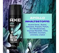 Axe Deodorante Spray Corpo Apollo Senza Sali di Alluminio, 6 x 150ml