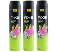 Axe Deodorante Spray Epic Fresco 3 X 250ml 48H Protezione XXL 0% Alluminio Sale