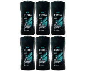 Axe Duschgel APOLLO 6 X 250ML 12H Rinfrescante 3in1 Corpo - Capelli - Viso