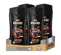 Axe Gel doccia 3 in 1 e shampoo Dark Temptation XL per una freschezza e un profumo di lunga durata, dermatologicamente testati, 400 ml, 4 pezzi