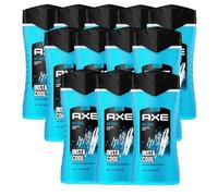 Axe Gel doccia 3 in 1 e shampoo Ice Chill per una freschezza e un profumo di lunga durata dopo la doccia, dermatologicamente testati, 250 ml, 12 pezzi