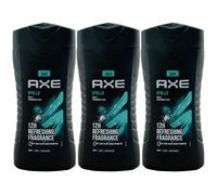 Axe Gel Doccia Apollo 3 X 250ml 12H Rinfrescante 3in1 Corpo - Capelli - Viso