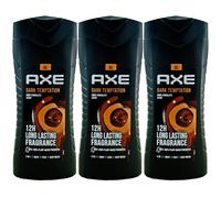 Axe Gel Doccia Dark Temptation 3 X 400ml Corpo Viso & Capello Scura Cioccolata