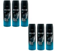 Axe ICE CHILL Spray Deodorante 6 X 200Ml Bodyspray XL-Size