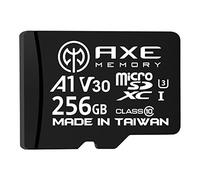 AXE MEMORY Scheda Micro SD 256 GB, Memoria MicroSDXC per Nintendo-Switch, GoPro, Drone, Smartphone, Tablet, 4K Ultra HD, A1 UHS-I U3 V30 C10, Lettura Fino a 95 MB/s, con Adattatore SD
