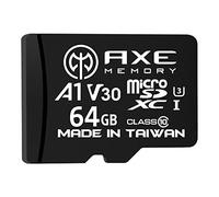 AXE MEMORY Scheda Micro SD 64 GB, Memoria MicroSDXC per Nintendo-Switch, GoPro, Drone, Smartphone, Tablet, 4K Ultra HD, A1 UHS-I U3 V30 C10, Lettura Fino a 95 MB/s, con Adattatore SD