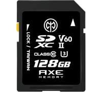 AXE MEMORY Scheda SD 128 GB V60, 245 MB/s UHS-II U3 4K Ultra Full HD, scheda di memoria SDXC di livello professionale