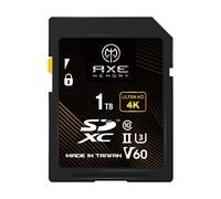AXE MEMORY Scheda SD 1TB V60, 245MB/s UHS-II U3 4K Ultra Full HD, scheda di memoria SDXC di livello professionale