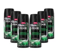 Axe Premium Body spray smeraldo geranio senza sali di alluminio, 150 ml, 6 pezzi