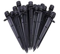 Axe Sickle Set di 50 emettitori a Goccia Perfetti per Tubi da 4 mm / 7 mm, Flusso d'Acqua Regolabile a 360 Gradi per Sistema di irrigazione.