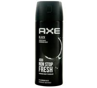 AXE Spray Corpo Black 1 X 150ml Deodorante 48H Protezione 0% Alluminio Sale