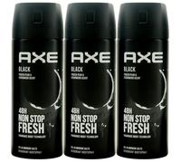 AXE Spray Corpo Black 1 X 150ml Deodorante 48H Protezione 0% Alluminio Sale