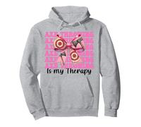 Axe Throwing Is My Therapy Axe Thrower Ragazza Mamma Festa della mamma Felpa con Cappuccio