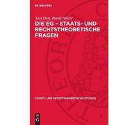 Axel Dost Bernd Hö Die Eg - Staats- Und Rechtstheoretische Fr (Copertina rigida)