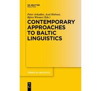Axel Holvoet Contemporary Approaches to Baltic Linguistics (Copertina rigida)