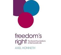Axel Honneth Freedom's Right (Copertina rigida)