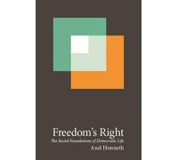 Axel Honneth Freedom's Right (Tascabile) New Directions in Critical Theory