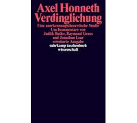 Axel Honneth Jon Verdinglichung: Eine anerkennungstheoretische Stud (Tascabile)