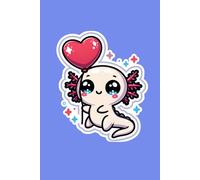 Axel the Astronaut Axolotl: My Grid Notebook: Fun & Inspiring 6x9 Squared Journal for School and Creativity