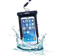 AXELENS Custodia Impermeabile per Smartphone fino a 6,7″ - Cover Waterproof Subacquea Universale Touch con Laccio Collo & Fascia da Braccio - Protezione Totale per Mare, Piscina e Outdoor - Nera