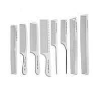 AXEMOORE professionale del pettine del parrucchiere Set, 8 Confezione termoresistente e Anti-Static Pettine per General Styling Grooming, fine e largo del dente dei capelli Barbiere Pettine