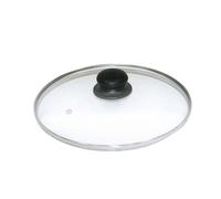 Axentia 222224 - Coperchio in Vetro, con Bordo in Acciaio Inox, 28 cm