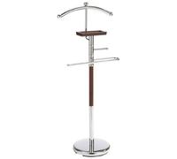 Axentia Bad 282181 Appendiabiti Servomuto da Pavimento, Metallo Cromato, Argento, 28x6.5x110 cm