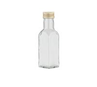axentia Bottiglia di Vetro Trasparente, 3,9 x 14,4 x 3,9 cm, Circa 100 ml