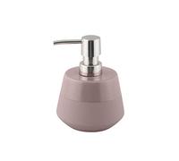 Axentia Dispenser di Sapone Liquido in gres con Pompa cromata Satinata “Nevada”, erogatore Bagno Cucina, capacità ca. 350 ml, Grigio Talpa