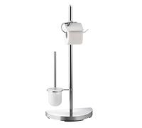 Axentia Lianos Porta scopini, Acciaio Cromato, Argento, 32,5 x 76 x 17,5 cm