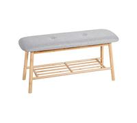 axentia Panchina Imbottita, Color Legno/Grigio, ca. 90 x 45 x 30 cm